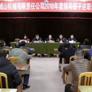 天水市工信委對公司領導班子進行年度考核